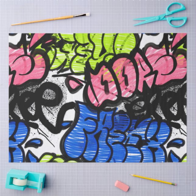 Graffiti Pattern  Tissue Paper (Craft)