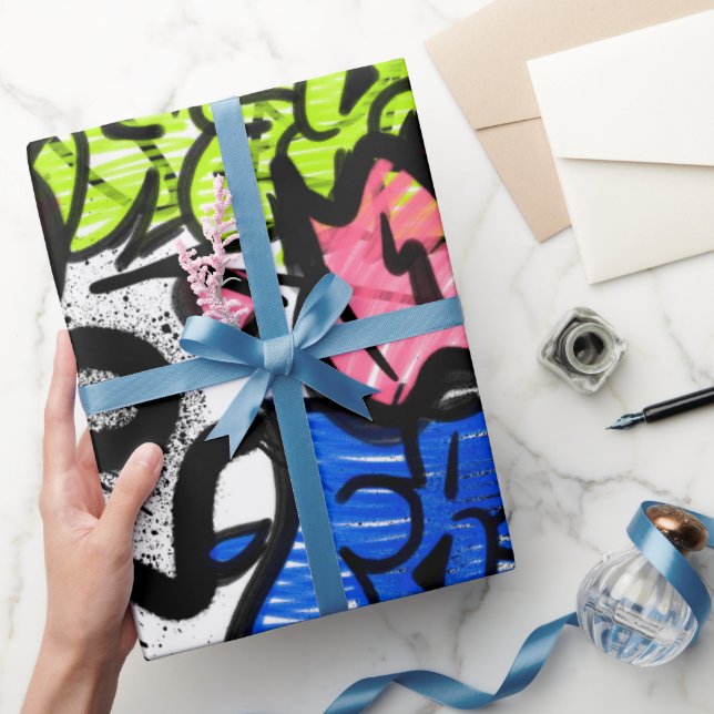 Graffiti Pattern  Wrapping Paper (Gifting)
