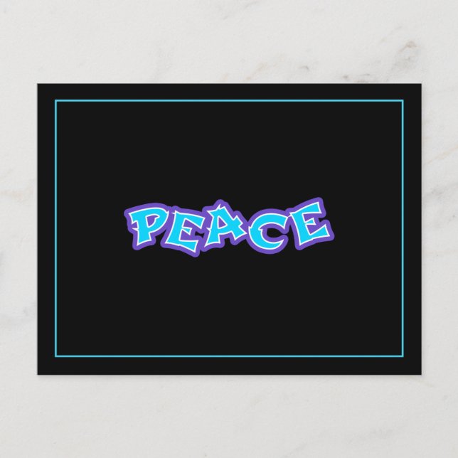 Graffiti Peace Postcard (Front)