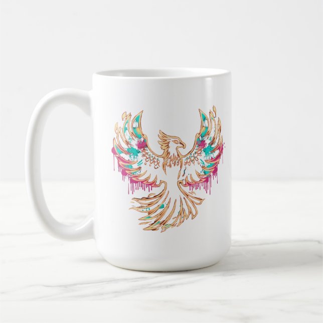 "Graffiti Phoenix Rising" Coffee Mug (Left)