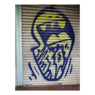 Graffiti Photographed in Shinjuku, Japan Poster