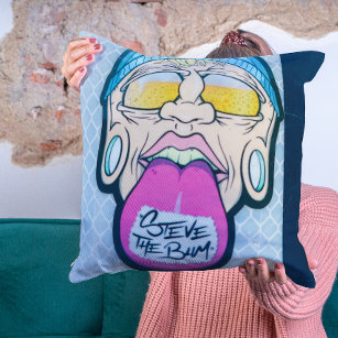 Graffiti Pillow: Add Playful Charm to Your Home  Cushion