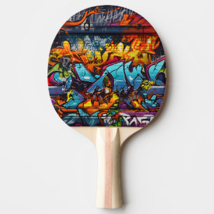 Graffiti Ping Pong Paddle