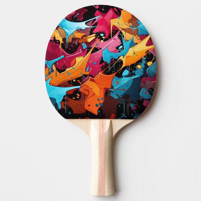 Graffiti Ping Pong Paddle (Front)