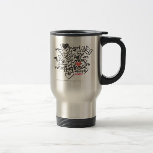 Graffiti Pink Travel Mug