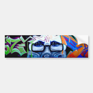 Graffiti Portrait Bumper Sticker