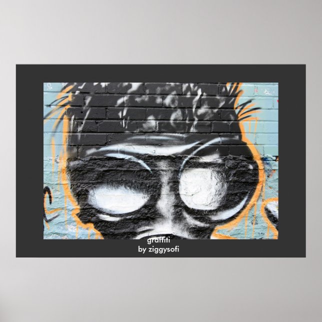 graffiti poster print (Front)