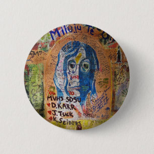 Graffiti - Prague 6 Cm Round Badge