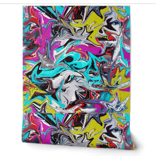 Graffiti print wallpaper
