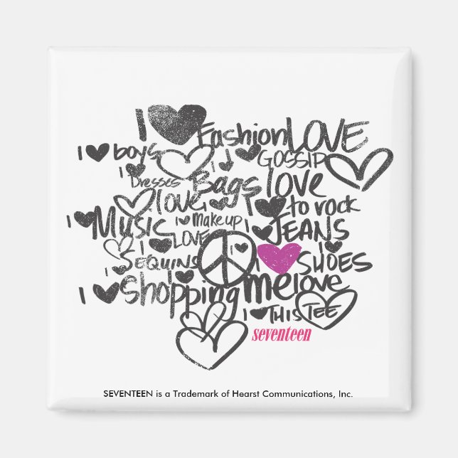 Graffiti Purple Magnet (Front)