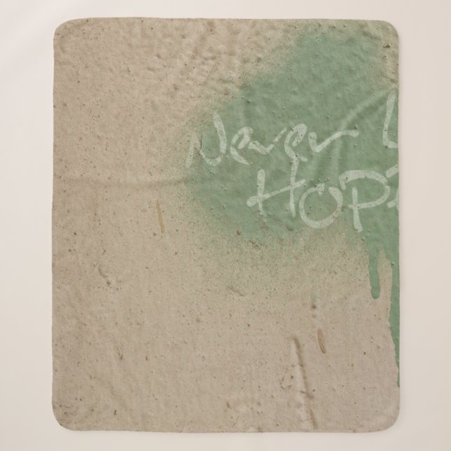 Graffiti quote hope inspiration sherpa blanket (Front)