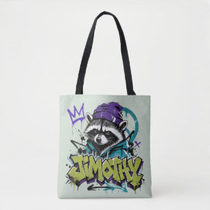 Graffiti Raccoon Street Art Urban  Punk Style Tote Bag