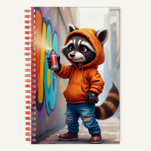 Graffiti Racoon, author Natasha Us Notebook
