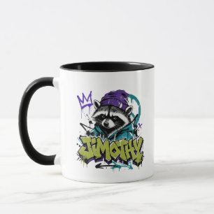 Graffiti Racoon Street Art Urban Punk Style Mug