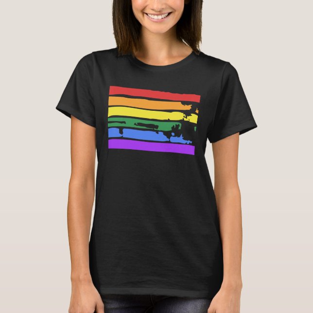 GRAFFITI RAINBOW FLAG T-Shirt (Front)