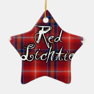 Graffiti Red Lichtie collection Ceramic Tree Decoration