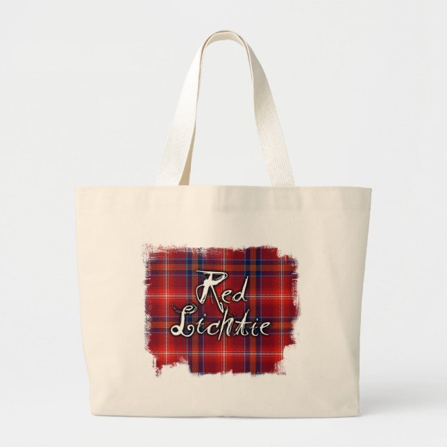 Graffiti Red Lichtie collection Large Tote Bag (Front)