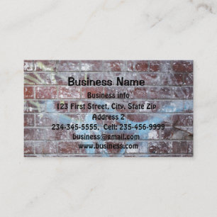 Graffiti Removal Service Pressure Washing Business Card