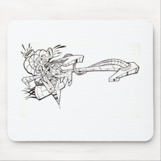 Graffiti Satellite Mouse Pad