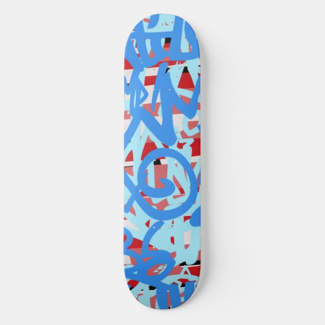 Graffiti Scribbles Skateboard (Front)