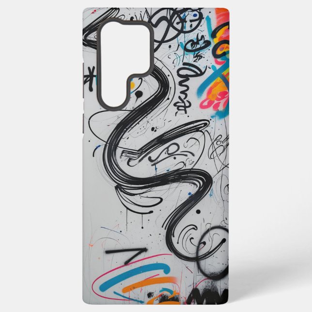 Graffiti Script Samsung Galaxy S22 Ultra Case (Back)