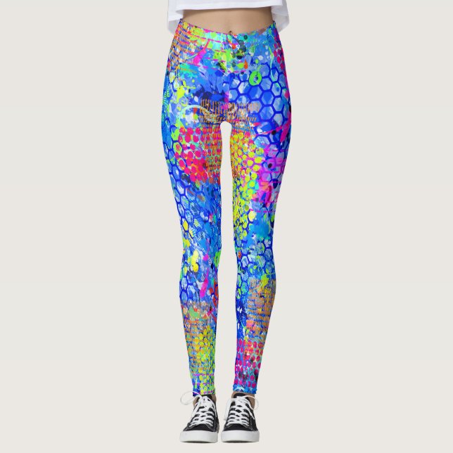 Graffiti Sea Leggings (Front)