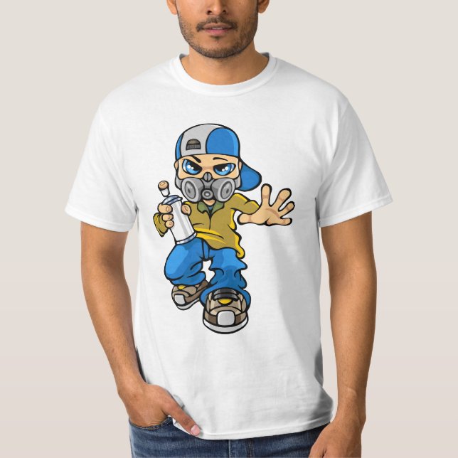 Graffiti servant boy and mask T-Shirt (Front)
