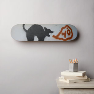 Graffiti skate cat. skateboard