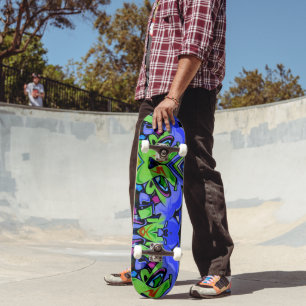 Graffiti skateboard. skateboard