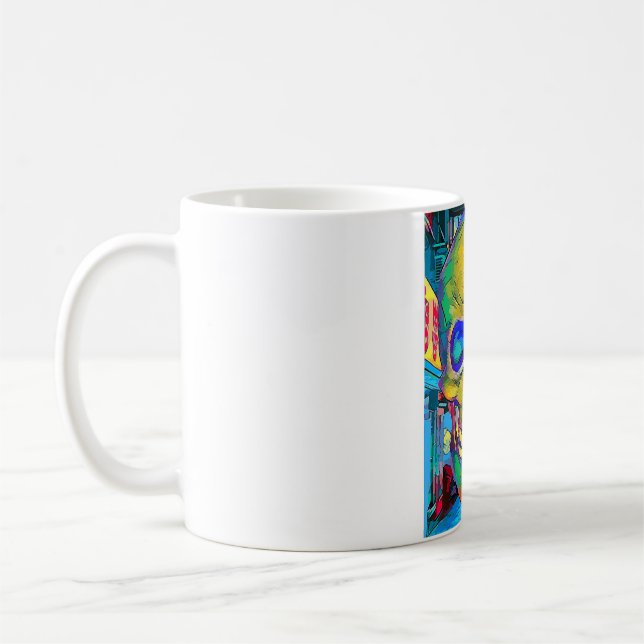 Graffiti Skull City  Coffee Mug (Left)