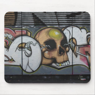 Graffiti Skull Mouse Pad