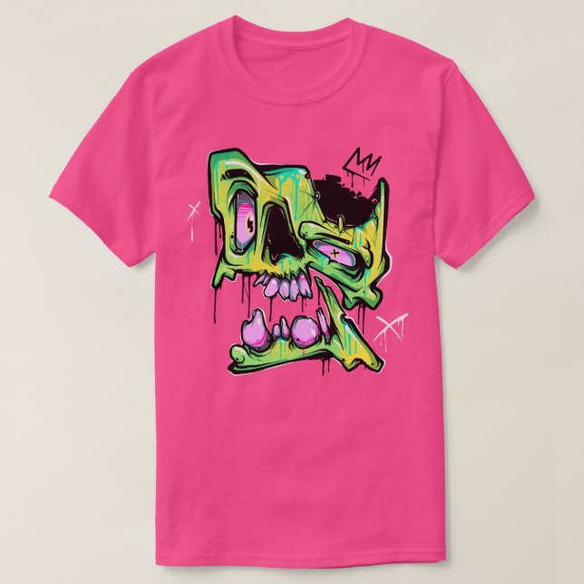 Graffiti Skull T-Shirt (Design Front)
