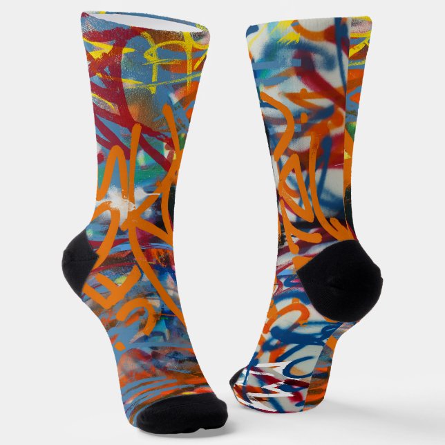 Graffiti Socks (Angled)