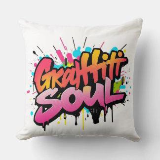 Graffiti Soul Pillow - Urban Street Art Hip Hop