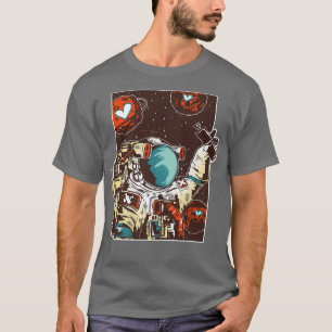 Graffiti Space Astronaut Hip Hop Street Art T-Shirt