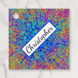 Graffiti splash favour tags