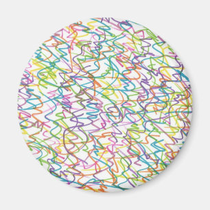 Graffiti Splatter Abstract Pattern Magnet