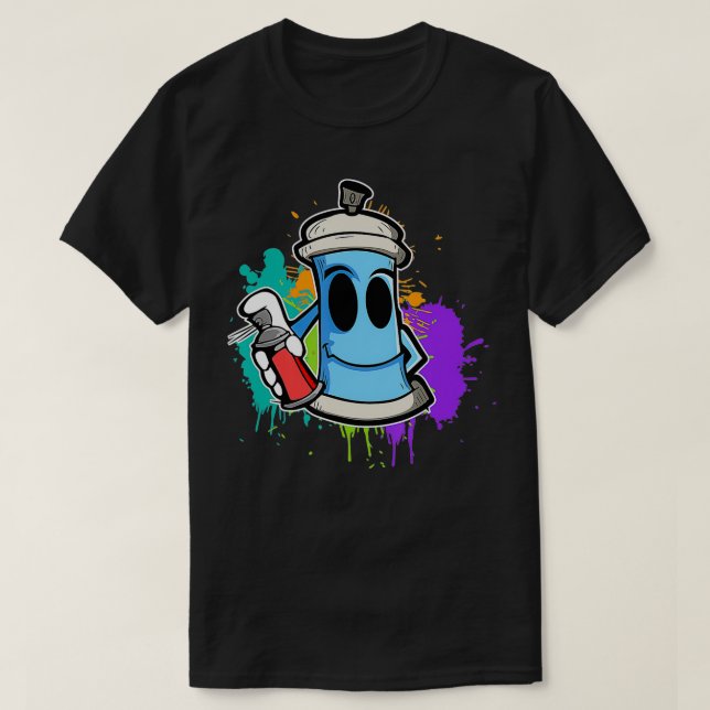 Graffiti Spray Can I Graffiti Artist  T-Shirt (Design Front)