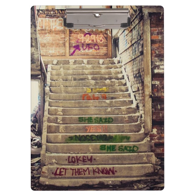 Graffiti stair case clipboard (Front)