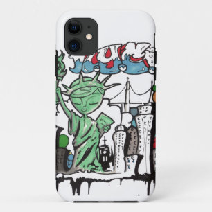 Graffiti statue of liberty Case-Mate iPhone case