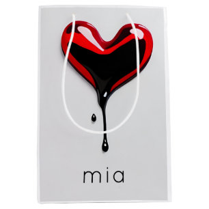 graffiti stencil  love heart drip pop art Gift Bag