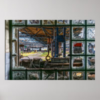 Graffiti Street Art Abandoned Factory Poster