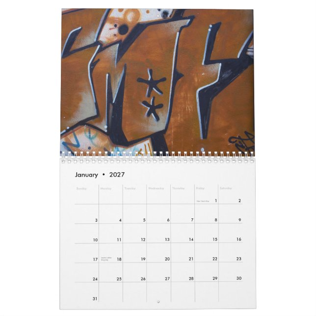 Graffiti Street Art Calendar 2010 (Jan 2027)