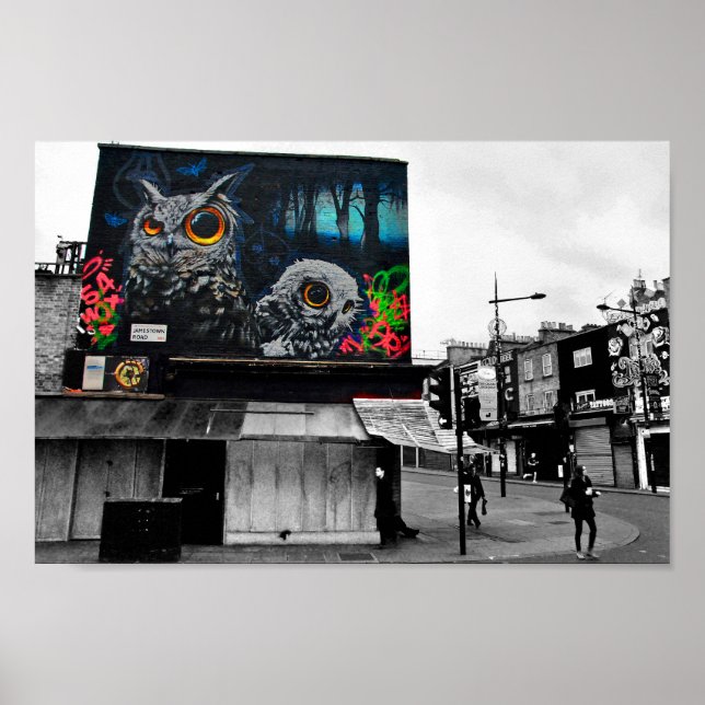 Graffiti Street Art Camden Town London Poster (Front)