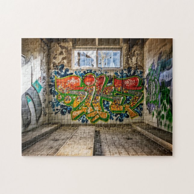 Graffiti Street Art Colourful Jigsaw Puzzle (Horizontal)