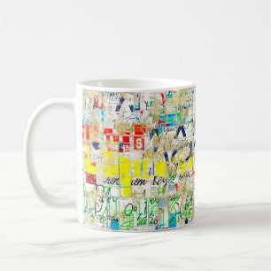 Graffiti street wall. Grunge wallart,street,backgr Coffee Mug