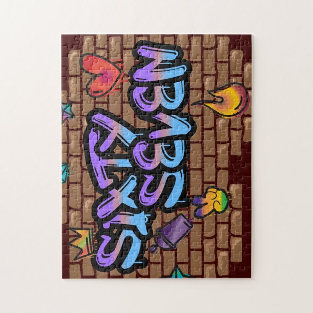 Graffiti Style 67 Jigsaw Puzzle (Vertical)