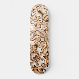 Graffiti Style Abstract Toasted Marshmallow Colour Skateboard
