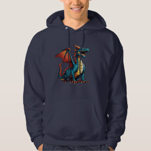 Graffiti-Style Dragon – Witty Cartoonish Humour Hoodie