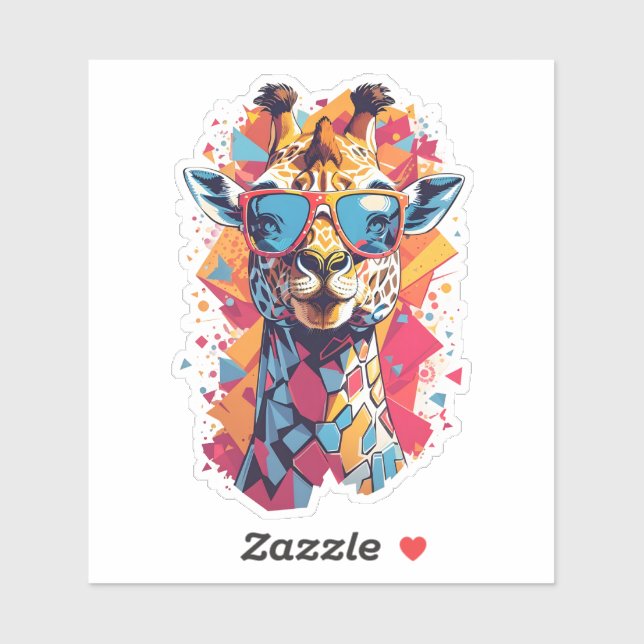 Graffiti Style Giraffe Portrait-58567 (Sheet)